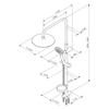 Am.Pm F0780064 Like душевая система. верхний душ 250 мм. ручной душ 120 мм. 3 функции. хром. шт.
