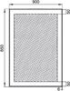 Aquanet 249346 Зеркало Алассио new 9085 с LED подсветкой, 900х850x32 мм, сенсорный выключатель (249346)