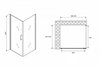 Abber Sonnenstrand AG04090B-S90B Душевой уголок, 90x90x195, цвет: чёрный