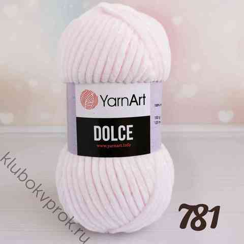 YARNART DOLCE 781, Светлый розовый