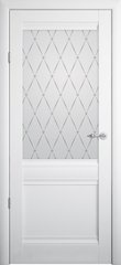 Межкомнатная дверь Скай / Цвет Белый / Стекло "Мателюкс Гранд" / Двери Верда