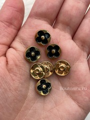 Хольнитен ЛВ черное лого в золотистом металле