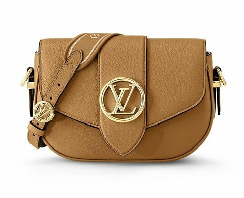 Сумка Louis Vuitton LV Pont 9 Soft MM коричневый