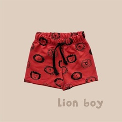 Шорты Lion Boy (томат + львы)