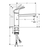 Hansgrohe Focus M43 71816000 Кухонный смеситель однорычажный, 120, 1jet хром
