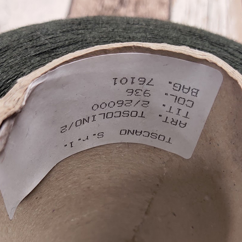 Лен 100% TOSCANO TOSCOLINO 2/26 темно-зеленый