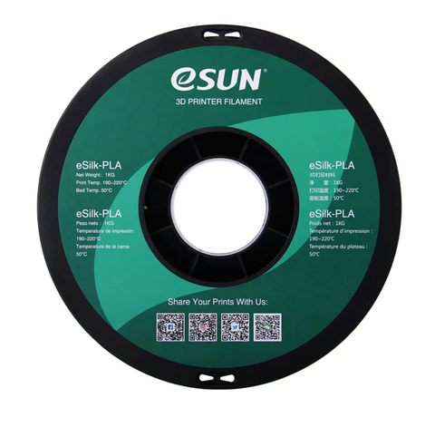 Катушка пластика eSilk-PLA Esun, 1.75 мм, 1 кг, лаймовая