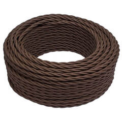 Провод Ретро 2*0,75 коричневый (матовый) В1-422-72-50