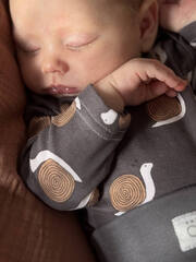 Боди Mjölk Улитки с длинным рукавом