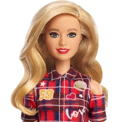 Барби Fashionistas 113 в Платье в Клетку