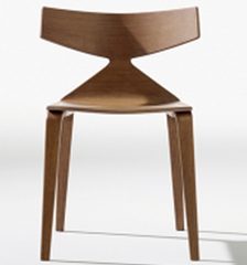 Стул Arper Saya 4 wood legs