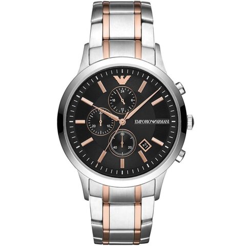 Наручные часы EMPORIO ARMANI Renato AR11165 с хронографом, серебристо-золотистый