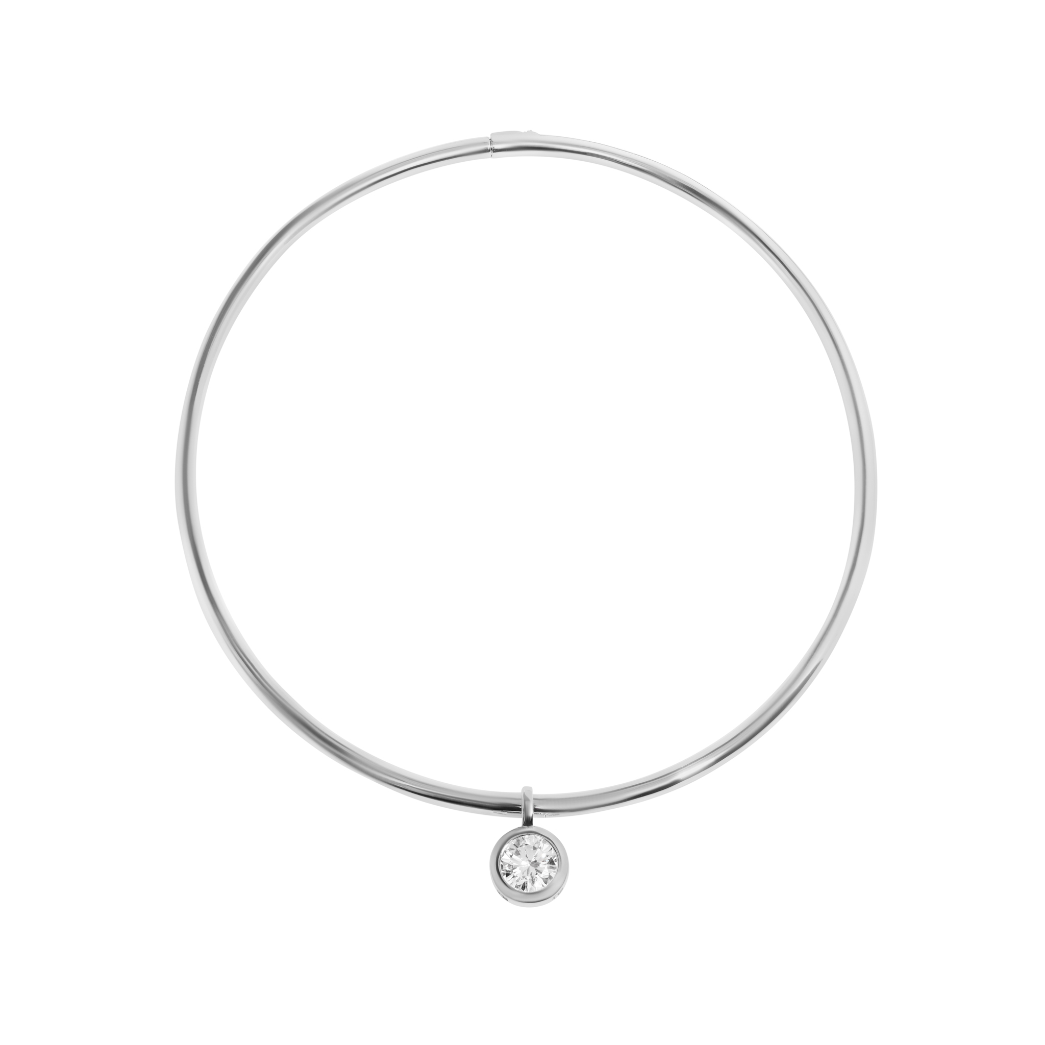 

Чокер Silver Rigid Frame Necklace – Clear Round