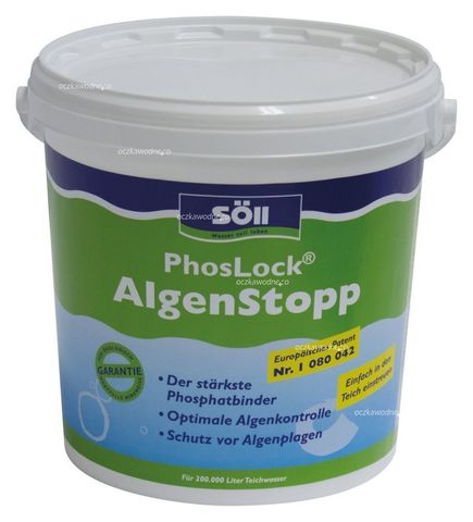 Удаление фосфатов в пруду Soll PhosLock Algenstopp 10Kg