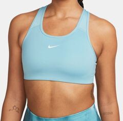 Бюстгальтер спортивный Nike Swoosh Bra Pad W - worn blue/white