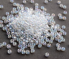 6/0 RR-0250 Transparent AB crystal