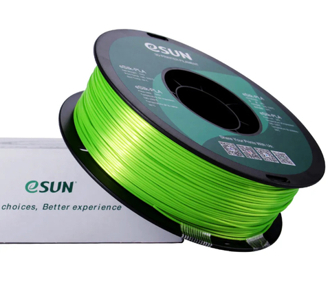 Катушка пластика eSilk-PLA Esun, 1.75 мм, 1 кг, лаймовая