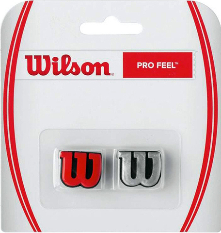 Виброгаситель теннисный Wilson Pro Feel - silver/red