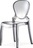 Стул прозрачный серый Queen Италия PEDRALI