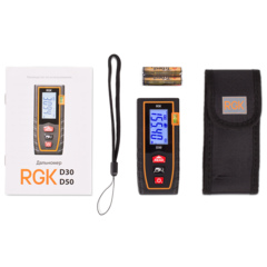 Лазерный дальномер-рулетка D30 RGK 4610011870019