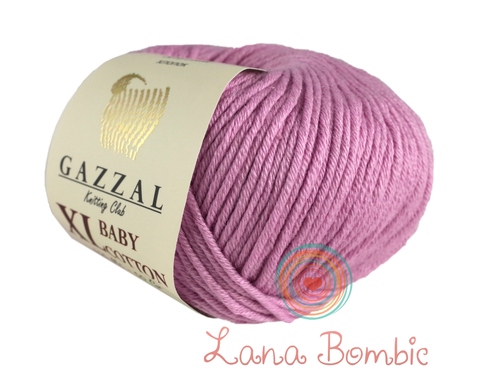 Пряжа Gazzal Baby Cotton XL 3422 розовый