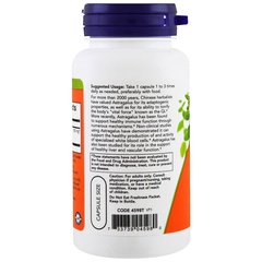 Now Foods, Экстракт астрагала, 500 мг, 90 растительных капсул