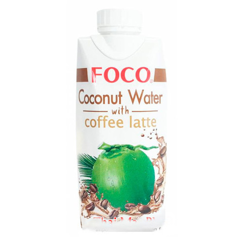 Кокосовая вода FOCO Coconut Water with Coffe Latte 330 мл