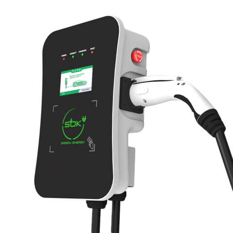 Зарядная станция S'OK Green Energy M3W Series Wallbox EV Charger, 3 фазы, 22 кВт, 32a/380v (SM3W32232542-7wf)