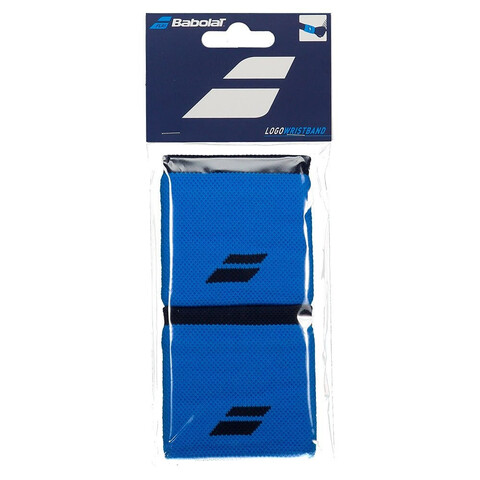 Набор напульсников Babolat LOGO WRISTBAND (8х7,5см) Drive Blue