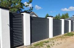 Металлический забор жалюзи