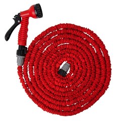 Шланг для воды растягивающийся QUATTRO ELEMENTI 23 метра, латекс, + Пистолет поливочный (244-865) (Арт. 244-865)