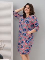 Халат Хф-362/серый-голубойпион