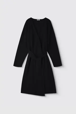 Кардиган макси из шерсти мериноса