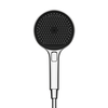 Sancos SC6001CH-B Душевая лейка, кнопочное управление, D=130 мм, 3 режима, хром/черн мат
