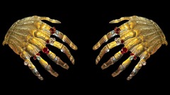 Брошь РУКИ со стразами (под заказ)