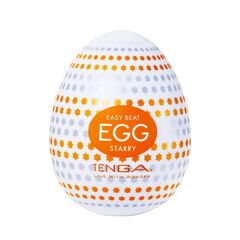Мастурбатор-яйцо Tenga Egg Starry, эластичный, оранжевый