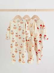 Комбинезон / Cлип для малышей Next AN4-335, 3 шт., Бежевый