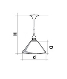 Лампа STARTBILLIARDS 1 пл. (плафоны золотые,фурнитура золото) фото №3
