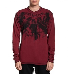Пуловер двусторонний Affliction CROWS