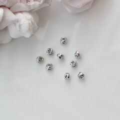 Бусина разделитель (спейсер), 2*4 мм, родий, 10 штук. Р032