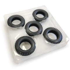 Set of 5 tires for UAZ-469 1:8 DeAgostini