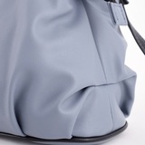 Сумка Саломея 278 гладкий серо-голубой + черный