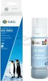 Совместимые чернила G&G GG-108LC (C13T09C54A / 108LC) для Epson Ecotank L8050, L18050, 70 мл, светло-голубой