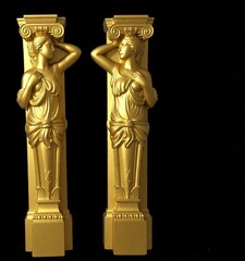 Силиконовый молд № 2069 Капители 2 шт