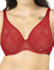 Кружевной бюстгальтер на косточках Mefemi DESIRE M bralette красный