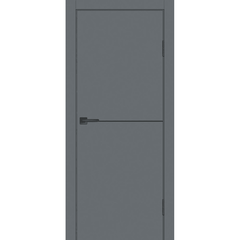Купить Межкомнатная дверь экошпон Profilo Porte P-19 графит кромка ABS глухая