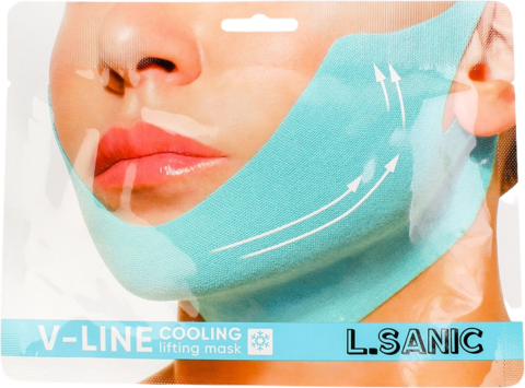 Lsanic Mask Маска-бандаж для коррекции овала лица с охлаждающим эффектом V-Line Cooling Lifting Face Mask