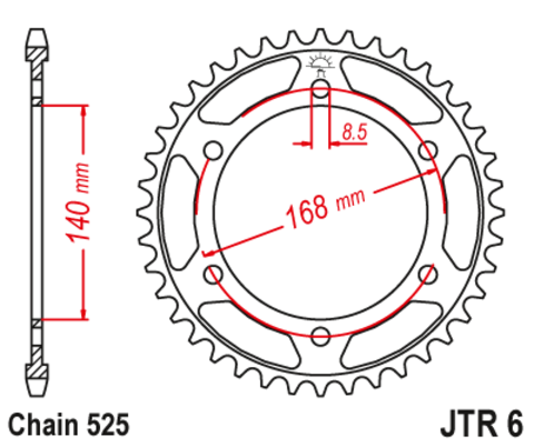 Звезда ведомая JTR6 41