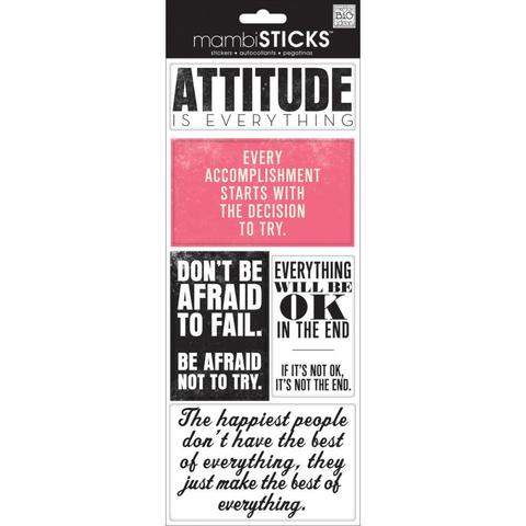 Стикеры  mambi Specialty Stickers Attitude Is Everything 13х30 см