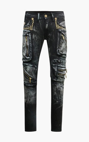 The Saints Sinphony | Джинсы мужские BLACK JEANS MILTARY POCKETING TSG451 перед